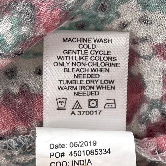 Haute Hippie Boho Peasant Patchwork Print Tunic Top XS Flowy Artsy Lagenlook - Picture 12 of 14